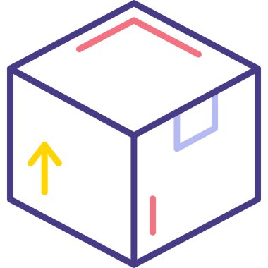 paket gönderme simgesi - taslak biçimi