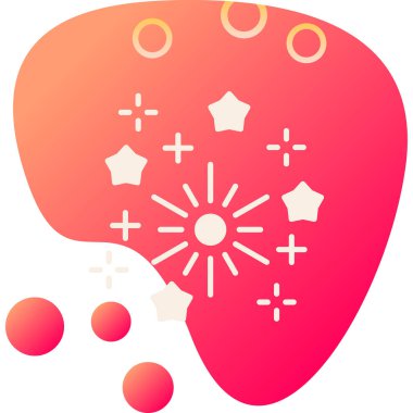 düz stil yaratıcı beyin simgesi