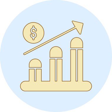 iş büyümesi simgesi vektör illüstrasyonu