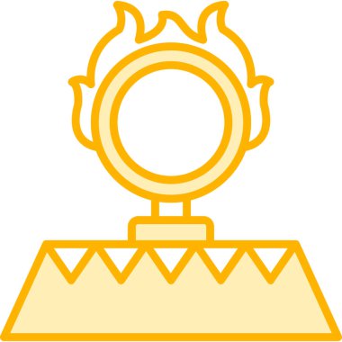 ödül kupa simgesi, vektör illüstrasyonu