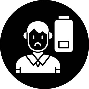 Bir insan simgesinin vektör illüstrasyonu