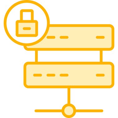 Veri depolama renk satırı simgesi