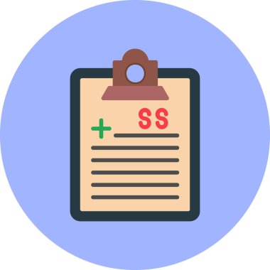 Belge. Web simgesi basit illüstrasyon