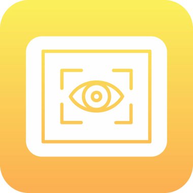 vektör göz simgesi, vektör illüstrasyonu