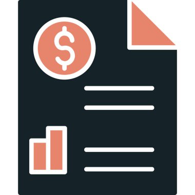 Rapor & belgesi için işletme yönetimi dairesi simgesi