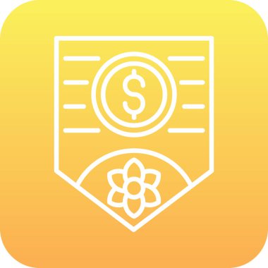 İş ve finans simgesinin vektör illüstrasyonu