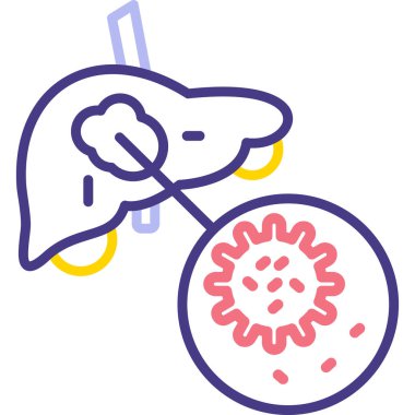 Kanser web renk vektörü çizimi