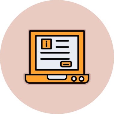 Web renk ikonu vektör illüstrasyonu