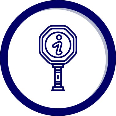 Yol simgesi vektör illüstrasyonu