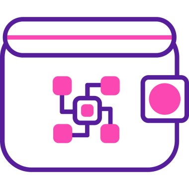 Tek bir izole simgenin vektör illüstrasyonu