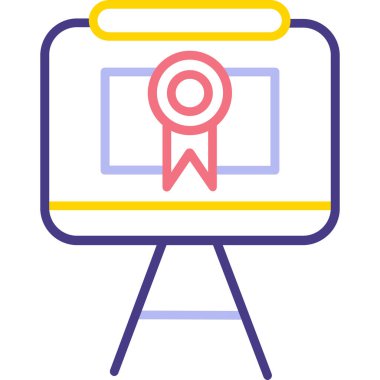 Eğitim. Web simgesi basit illüstrasyon