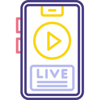 canlı müzik web simgesi, illüstrasyon