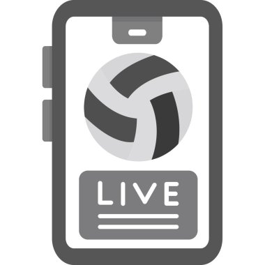 canlı futbol ikonu vektör illüstrasyonu