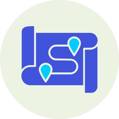 Harita konumu. Basit illüstrasyon