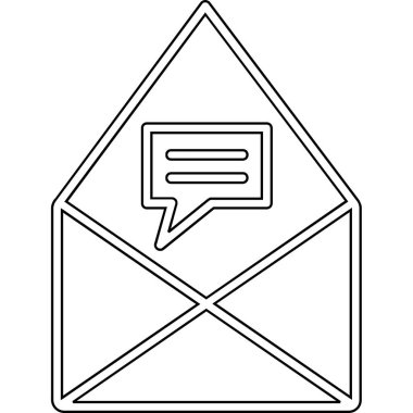 e- posta zarfı ileti simgesi