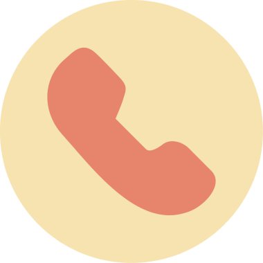 Telefonunuz var. Web simgesi basit illüstrasyon