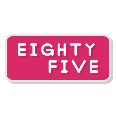 5 numaralı etiket vektör illüstrasyon tasarımı