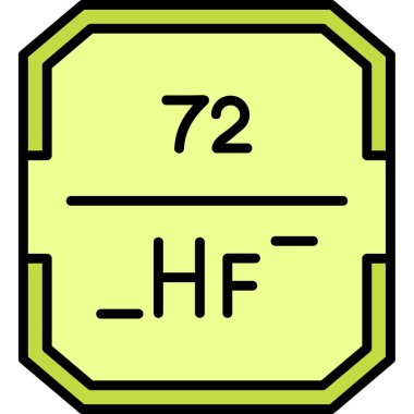 Kimyasal elementin vektör çizimi