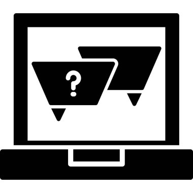 dizüstü bilgisayar simgesi, vektör illüstrasyonu