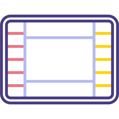 Modern ve renkli bir vektör çizimi