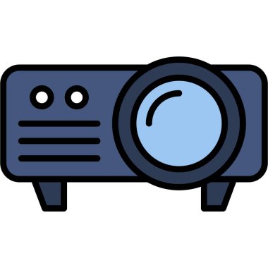 Kamera. Web simgesi basit illüstrasyon