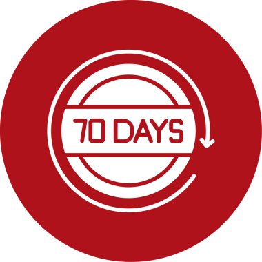 Geri sayım simgesinin vektör çizimi