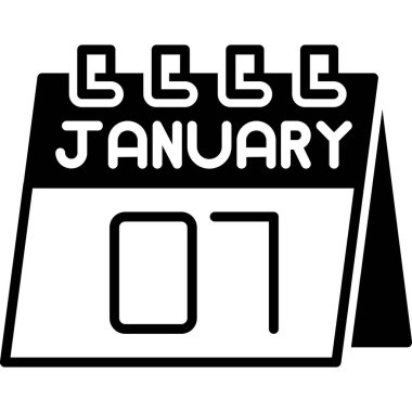 Ocak Glyph vektörü Simge Tasarımı