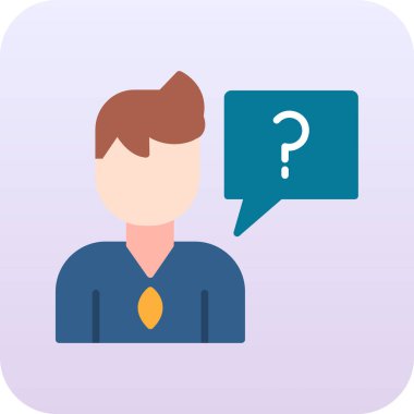 Soru işareti olan iş adamı