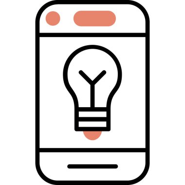 Cep telefonu. Web simgesi basit tasarım