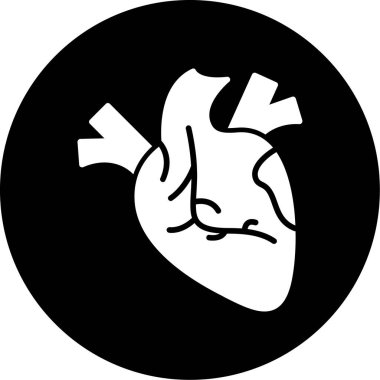 Kalp. Web simgesi basit illüstrasyon