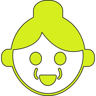 bebek yüzü çocuk simgesi