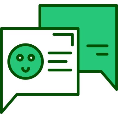 Konuş. Web simgesi basit illüstrasyon