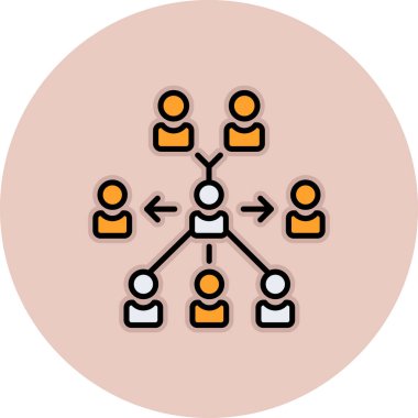 Sosyal ağ simgesi vektör tasarımı