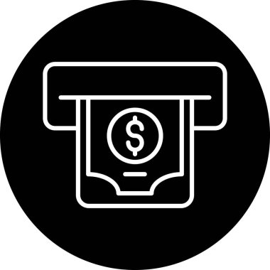 Para simgesinin vektör illüstrasyonu