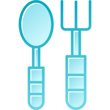 Mutfak aletlerinin vektör çizimi