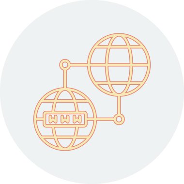 Küresel simge vektör illüstrasyonu