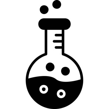 Kimya. Web simgesi basit illüstrasyon