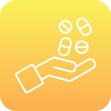 hap vektör simgesi modern basit vektör illüstrasyonu