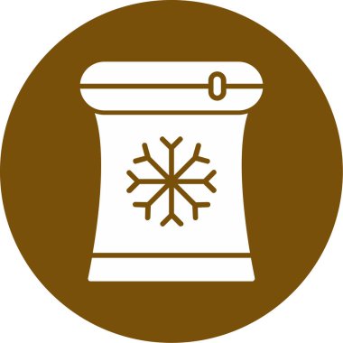 Bir kış simgesinin vektör illüstrasyonu