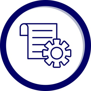 Dişliler. Web simgesi basit illüstrasyon