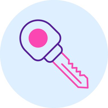 Anahtar simgesi vektör illüstrasyonu