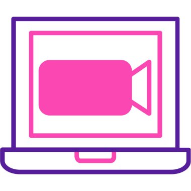 TV simgesi vektör illüstrasyonu