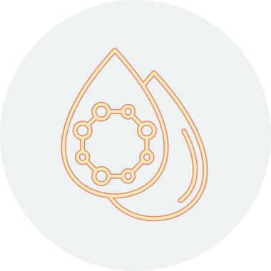 su damlası ikon vektör illüstrasyonu