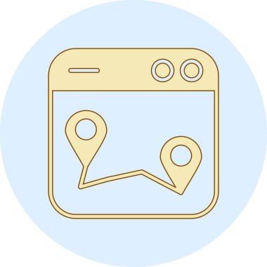 konum simgesi vektör illüstrasyonu