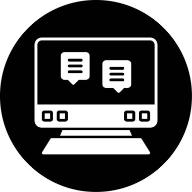 web simgesi, dizüstü bilgisayar vektör illüstrasyon