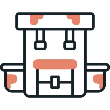 araba motoru simgesi vektör illüstrasyonu