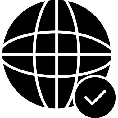 dünya simgesi, vektör illüstrasyonu