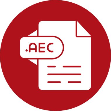 Dosya biçiminin vektör simgesi