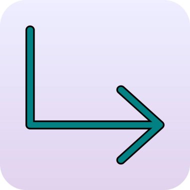 Ok simgesi. Navigasyon simgesi. Yön işareti. vektör illüstrasyonu