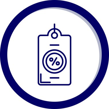 İndirim simgesinin vektör illüstrasyonu